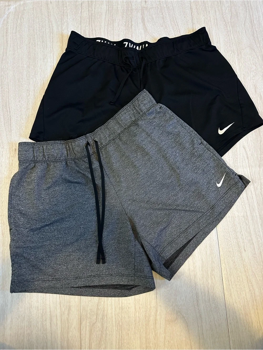 Nike Women's Shorts Duo - Black & Heather Gray